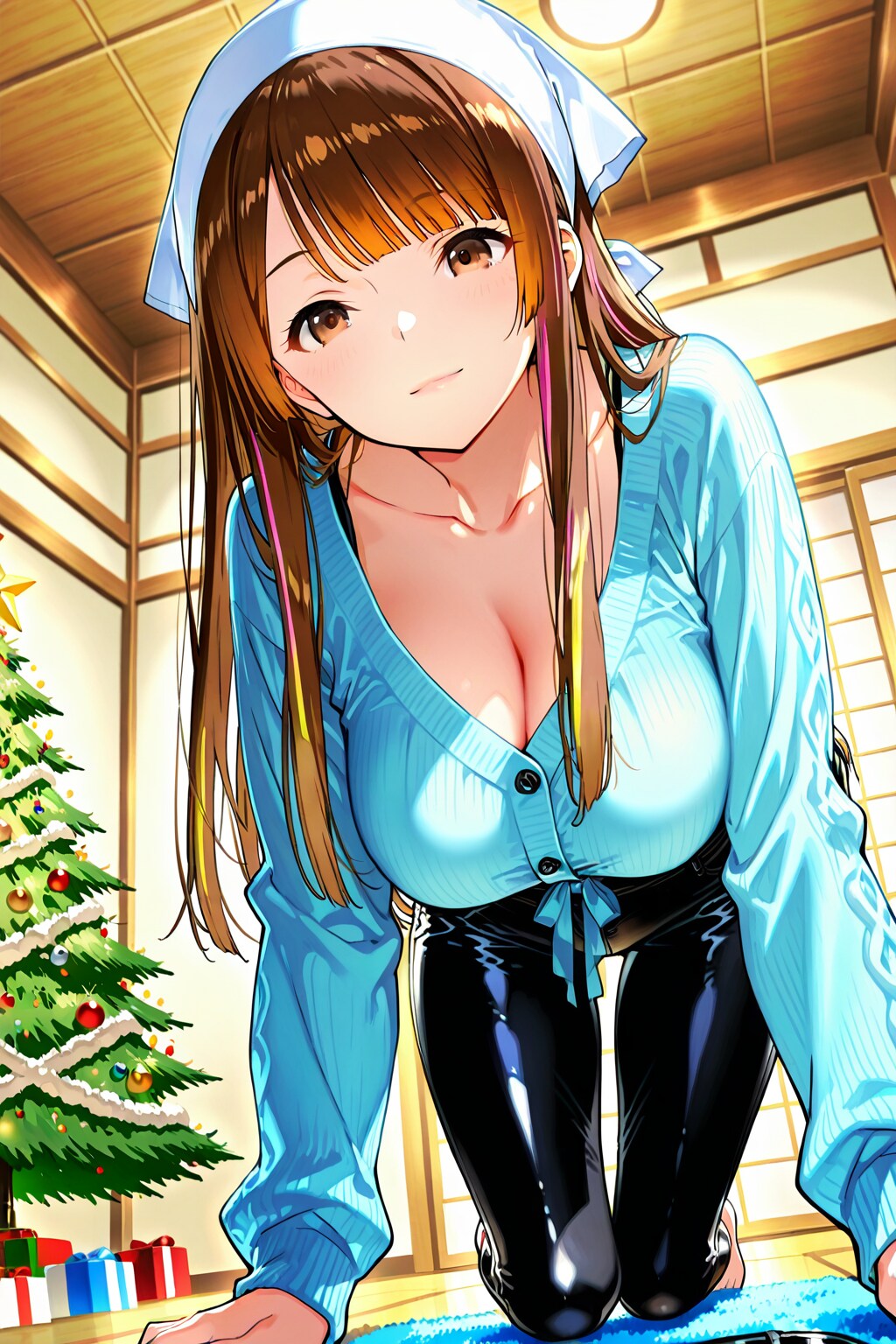 ほらぁ～❤️早く起きて❤️正月に向けて大掃除するんだから❤️