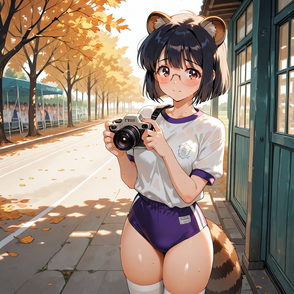 紫ブルマ狸耳さん！