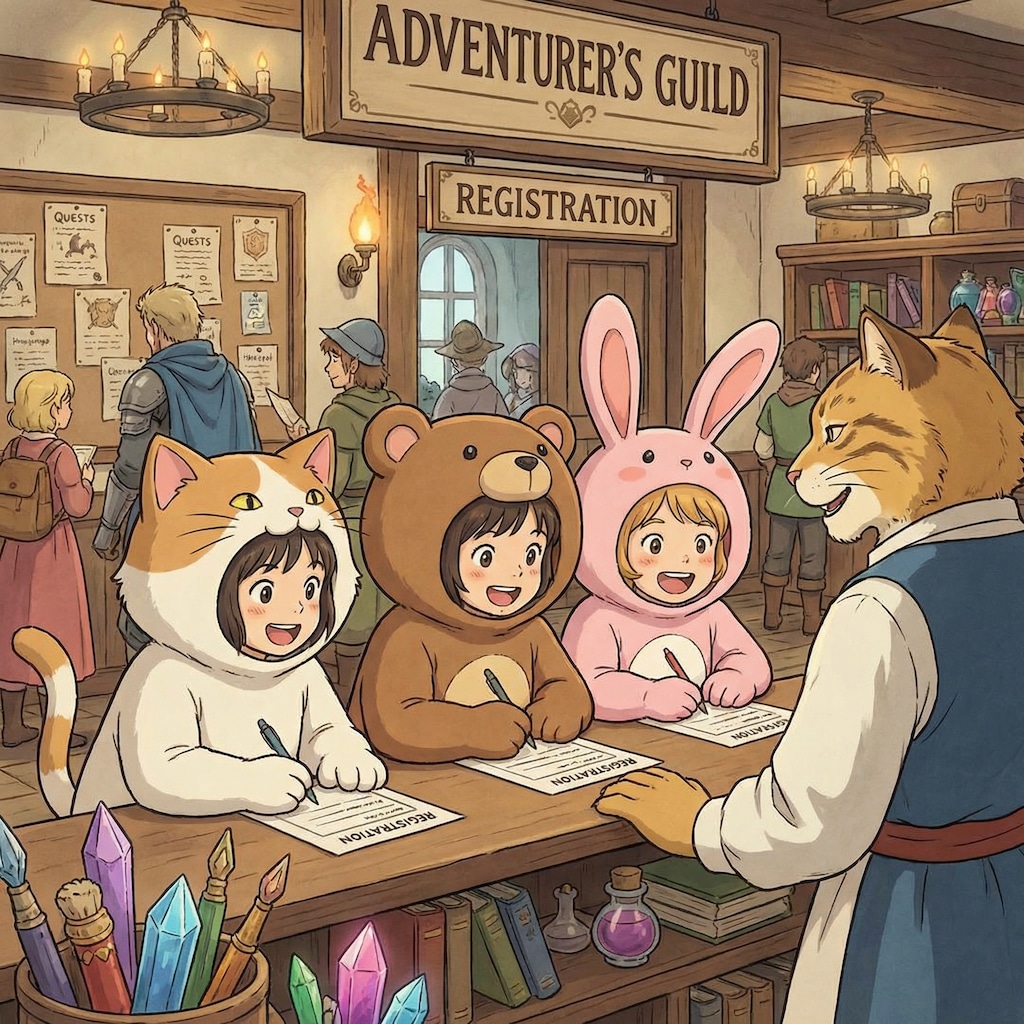 【All0403b】きぐるみパーティ冒険者ギルドに登録する（モデル: Gemini 3 Pro）