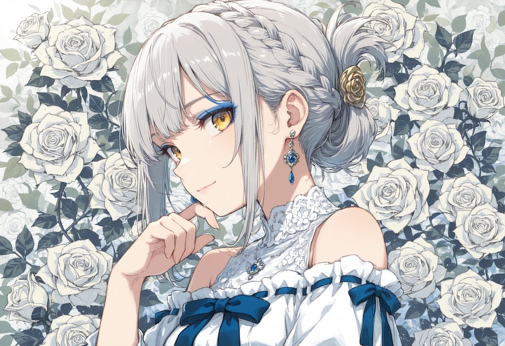 看板娘　flowers