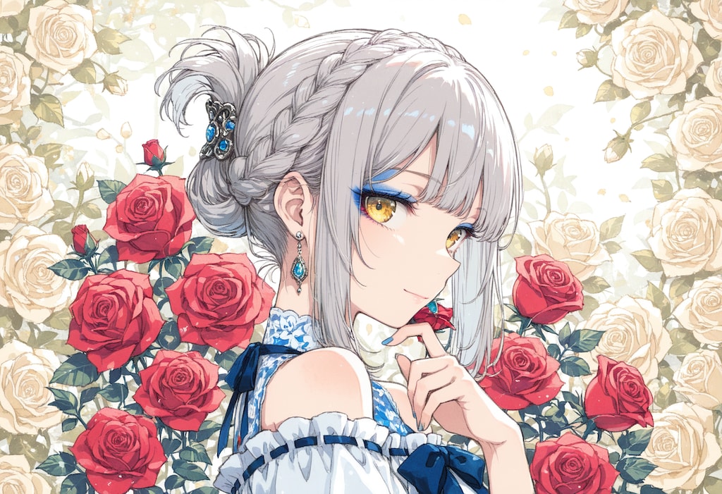 看板娘　flowers