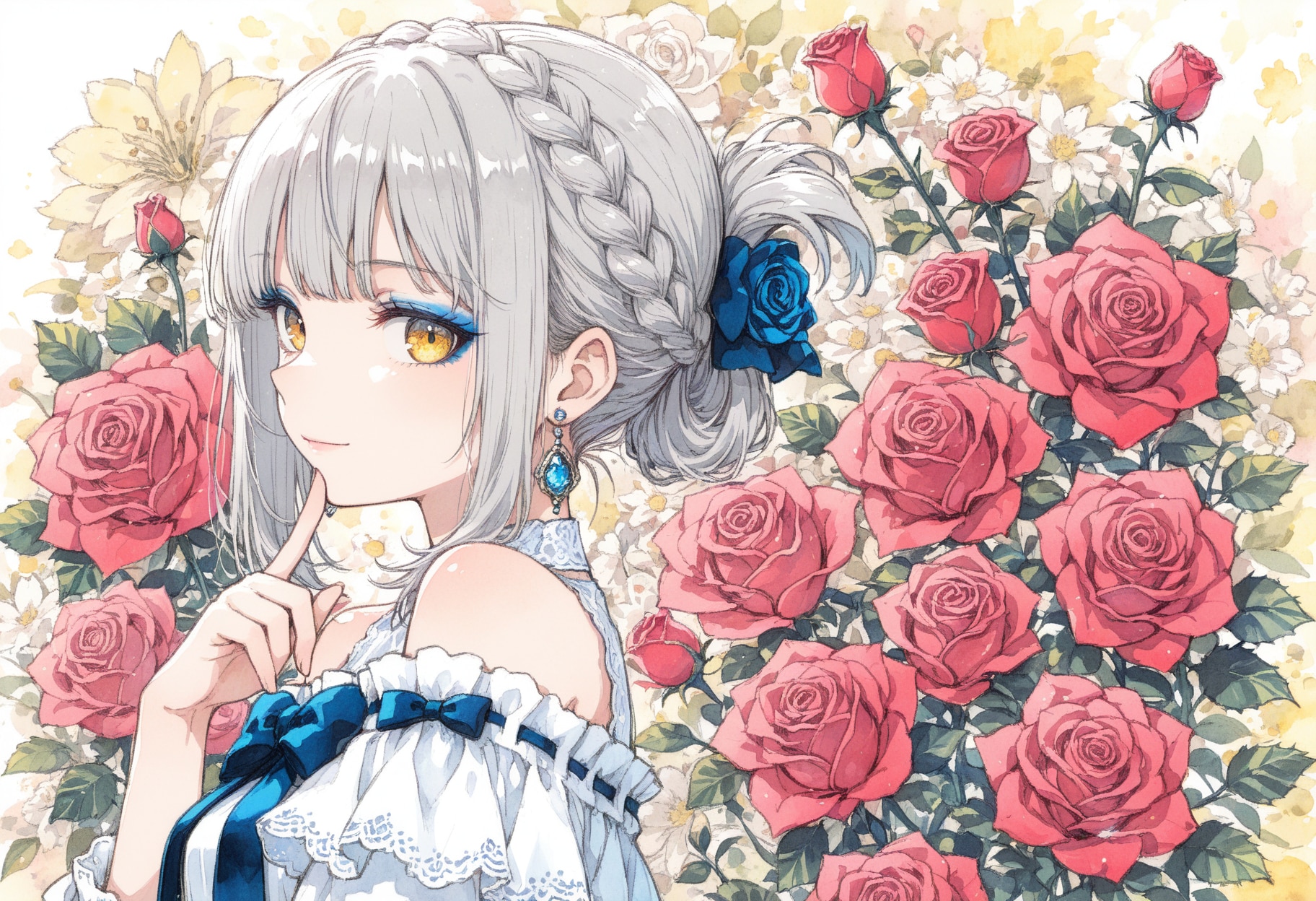 看板娘　flowers