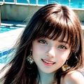 プールサイドのSheena②💕 9枚目
