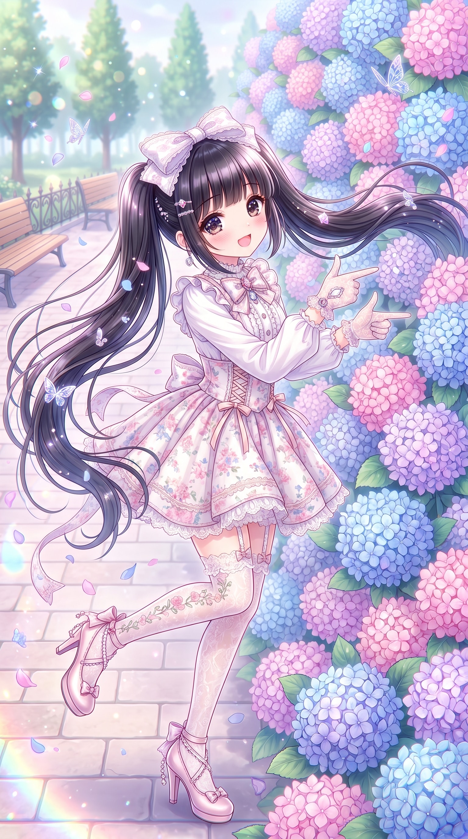 紫陽花彩夢遊戯 | の人気AIイラスト・グラビア