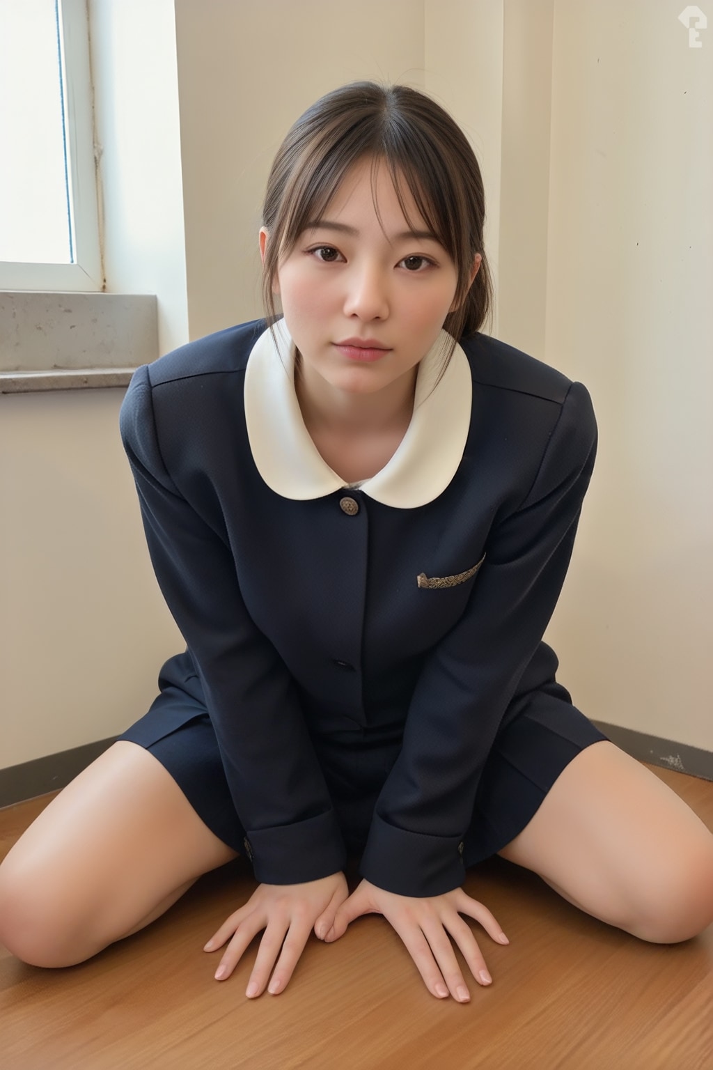 口内射精3連写（フォトリアル版）