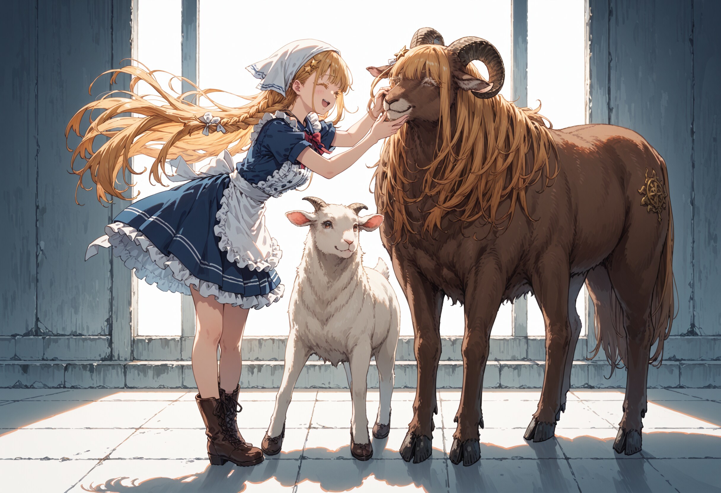 ブロンドヘアーヤギさん | の人気AIイラスト・グラビア