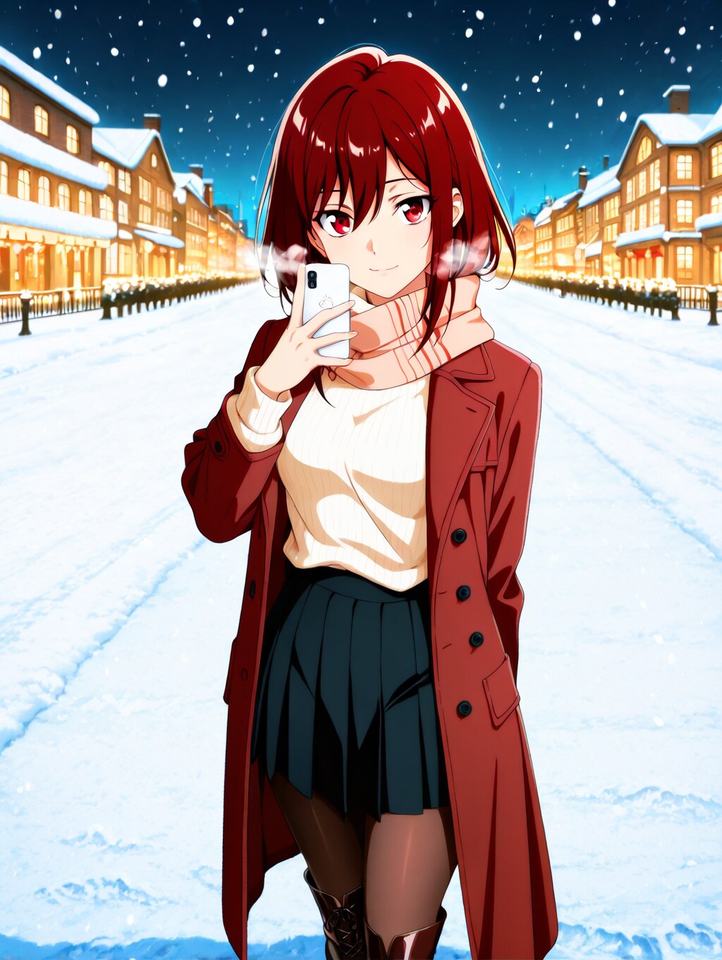 雪国のおしゃれ女子