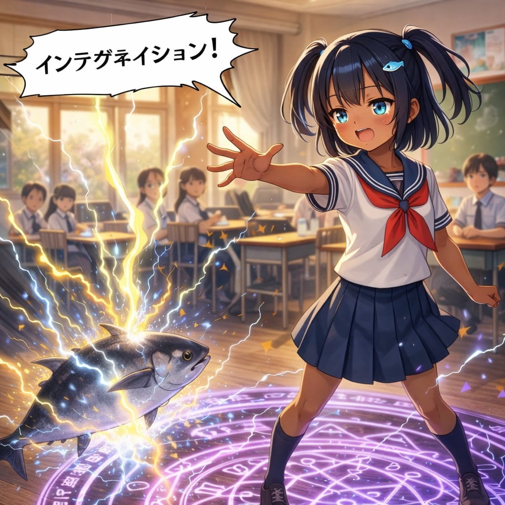 神の雷を落とすこなつちゃん