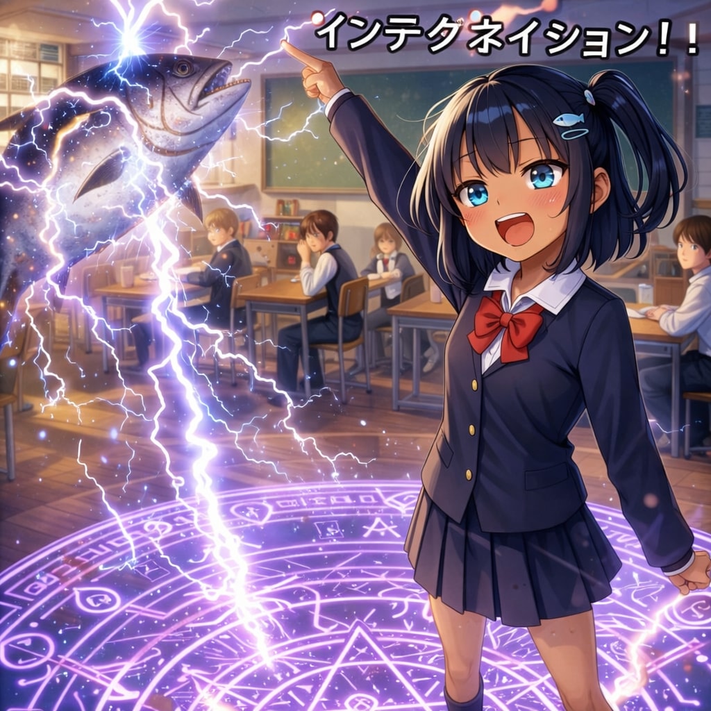 神の雷を落とすこなつちゃん