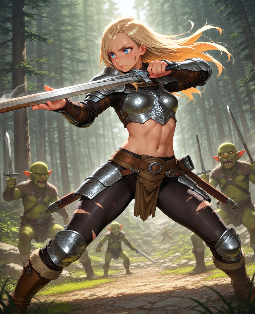 ゴブリンズと女戦士