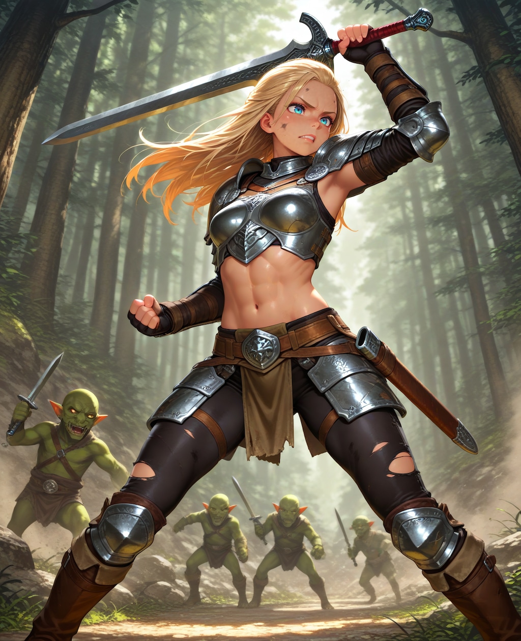 ゴブリンズと女戦士