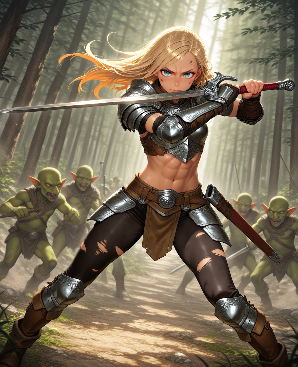 ゴブリンズと女戦士