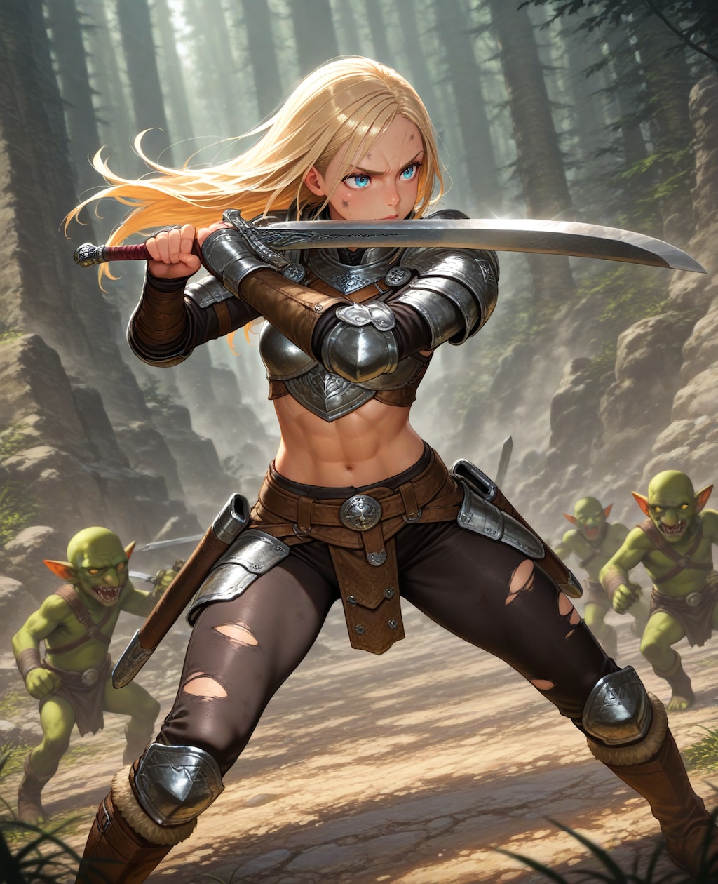 ゴブリンズと女戦士