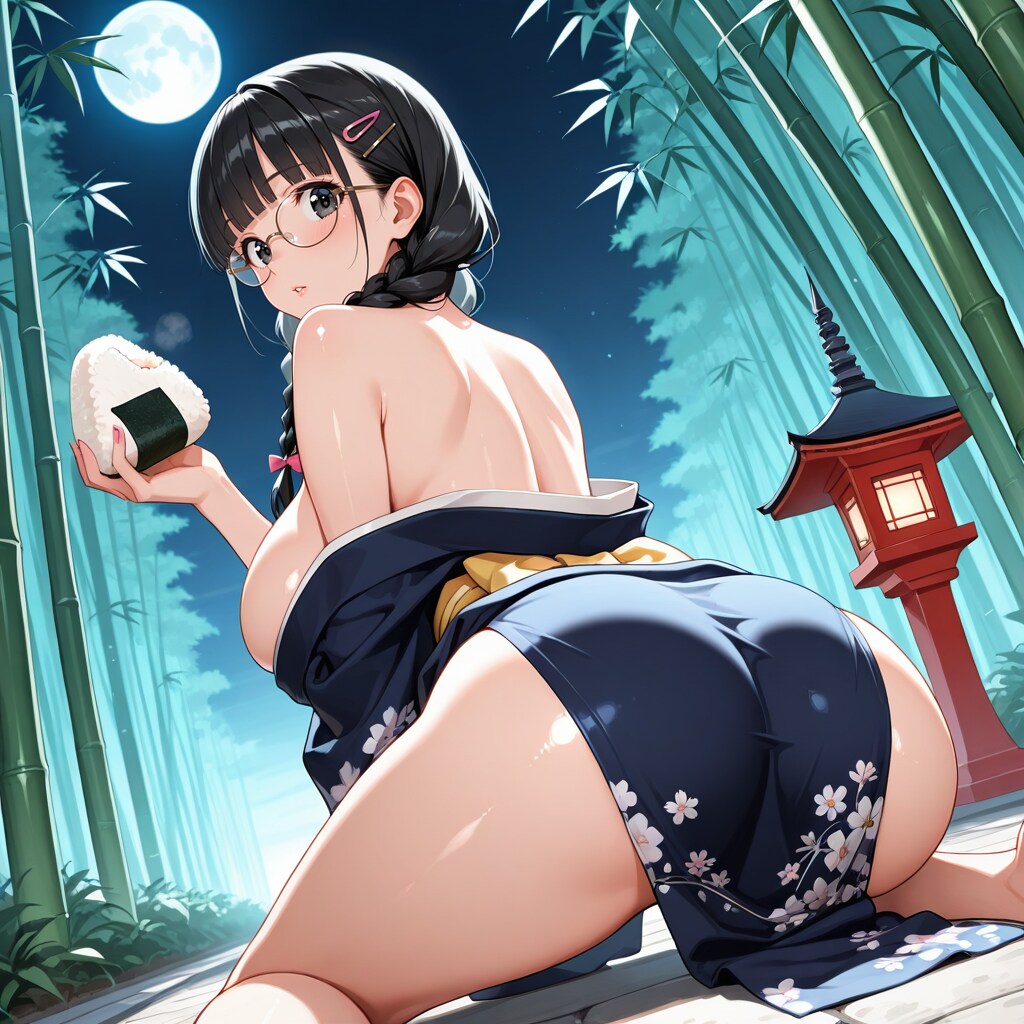 おにぎりと地味子