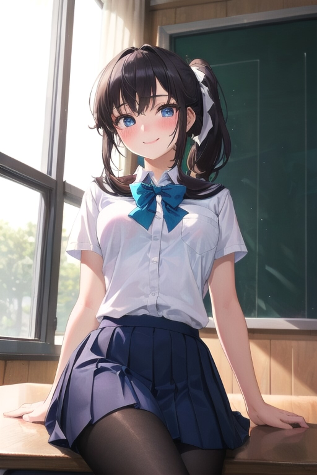 目のやり場に困るクラスメート