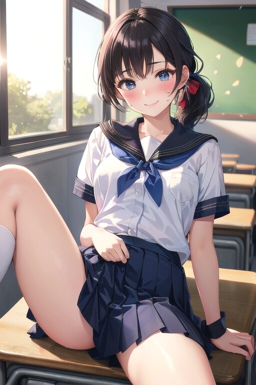 目のやり場に困るクラスメート