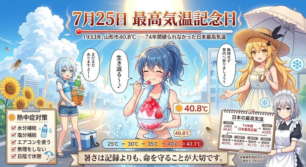7月25日は最高気温記念日