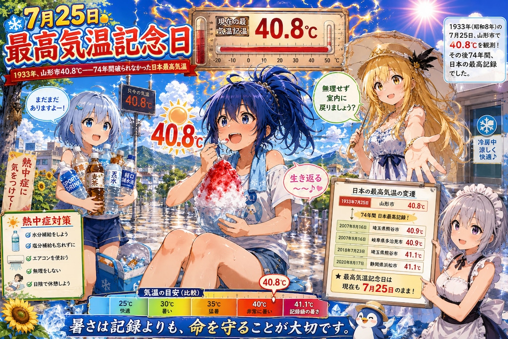 7月25日は最高気温記念日