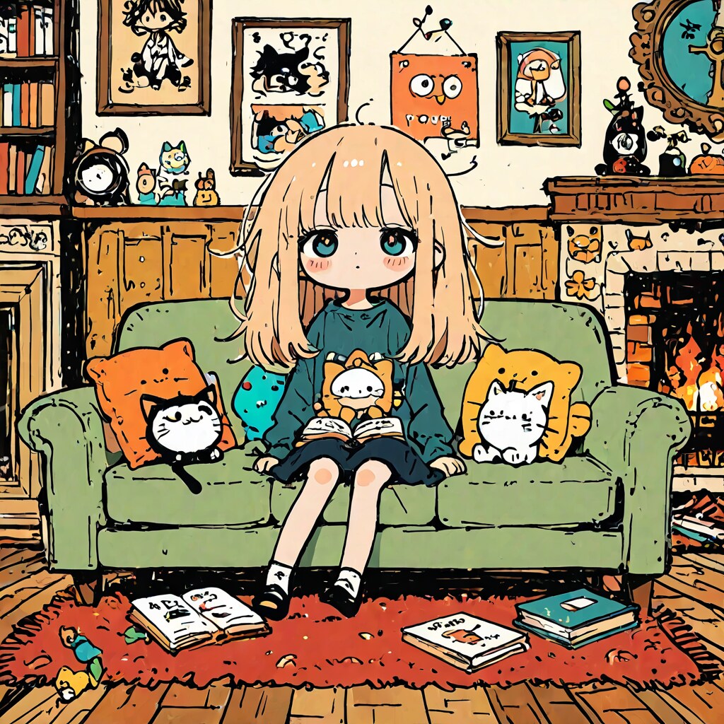 暖炉のある部屋