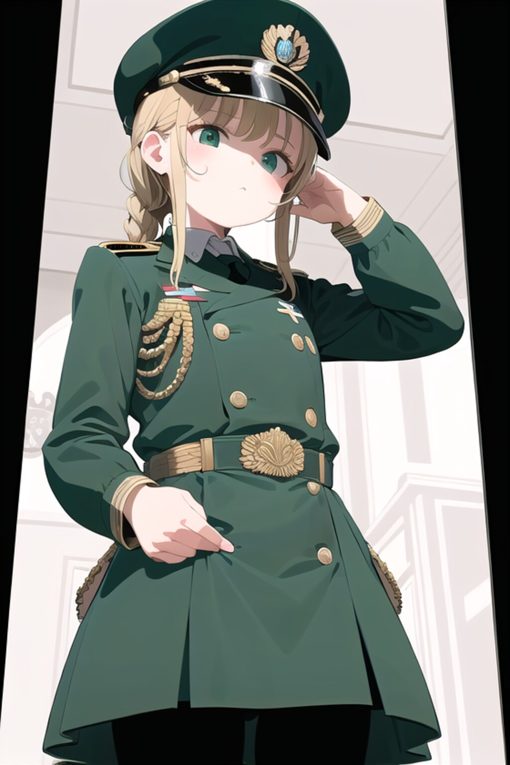 軍服でｶﾞﾁｬ生成