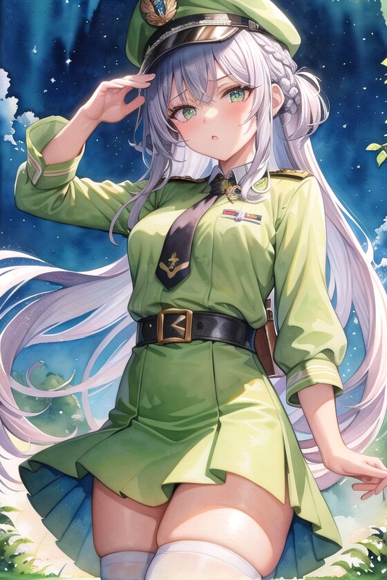 軍服でｶﾞﾁｬ生成