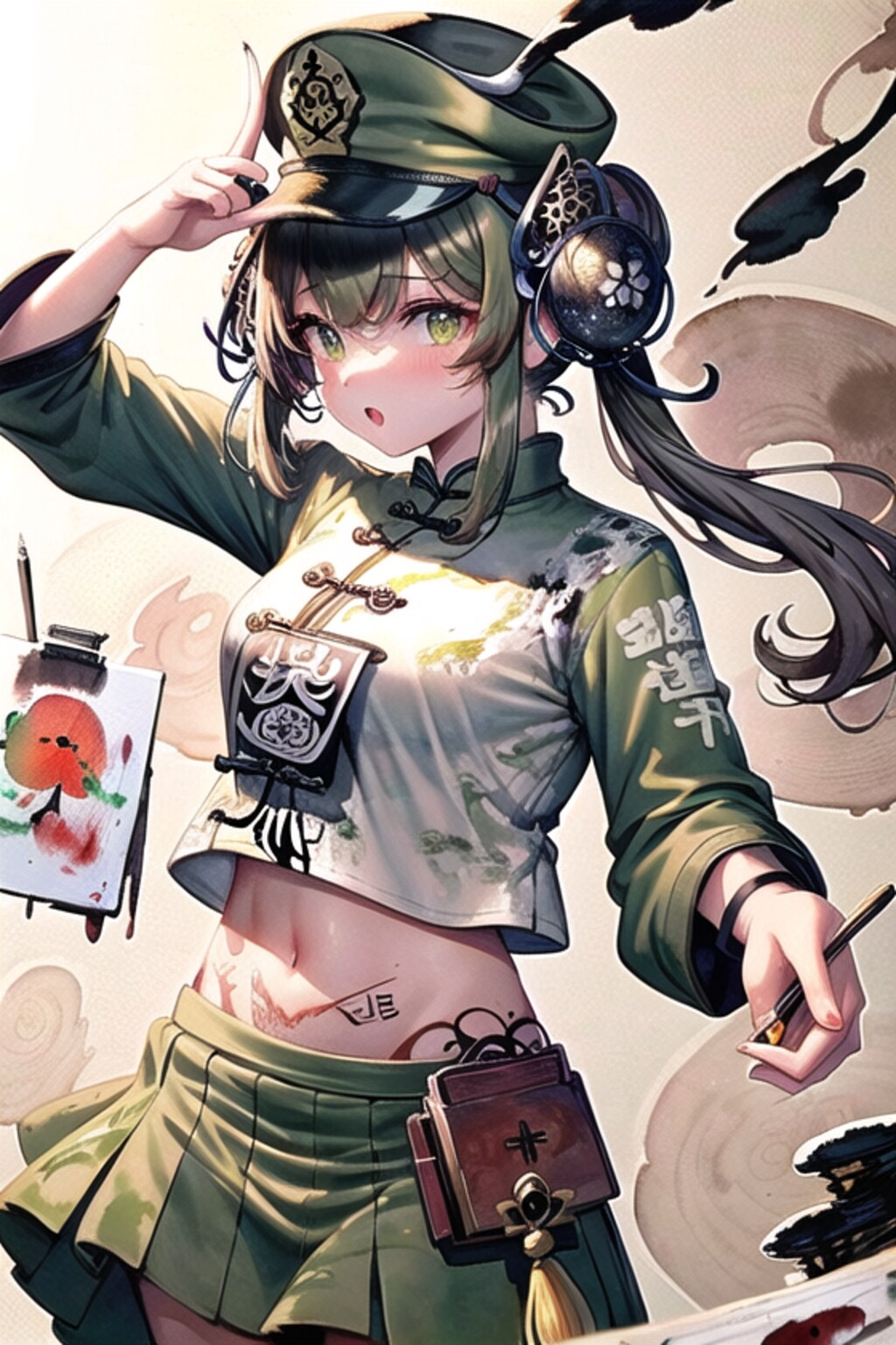 軍服でｶﾞﾁｬ生成