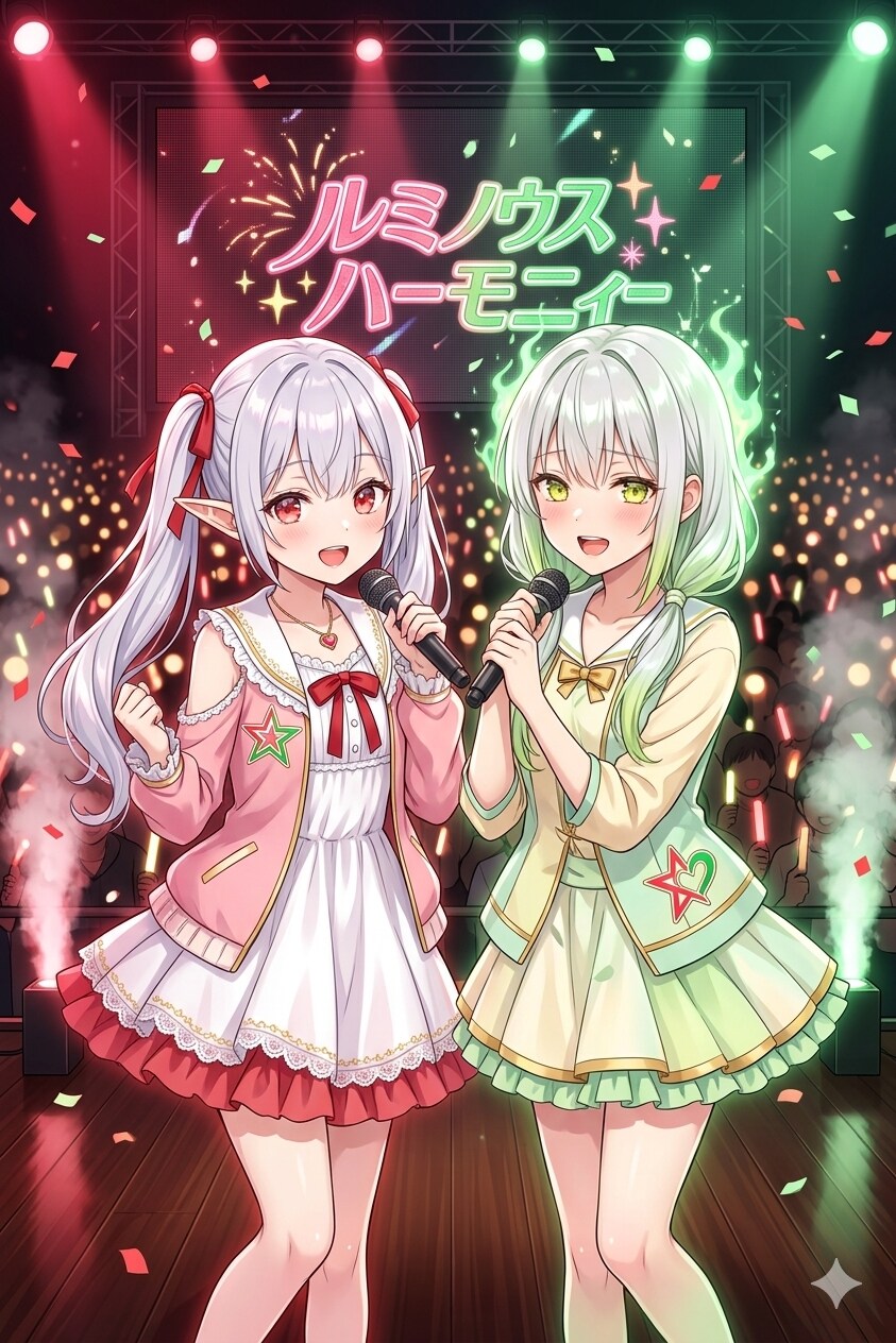 アイドルのシロネさんとセリュナさん
