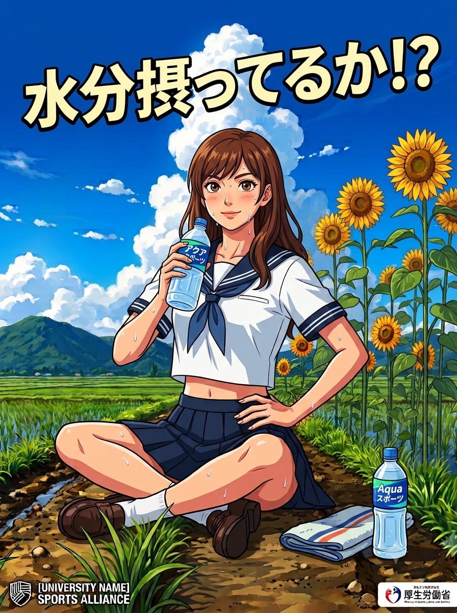 皆さん、今日もしっかり水分摂って下さいね