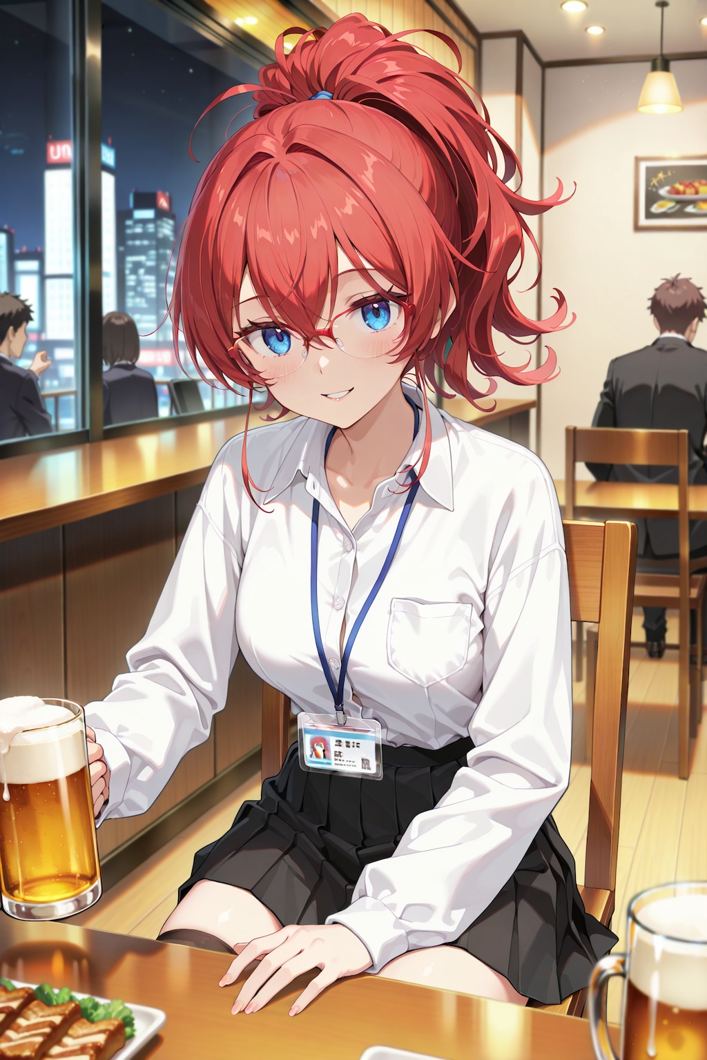 仕事納めのジト目先生