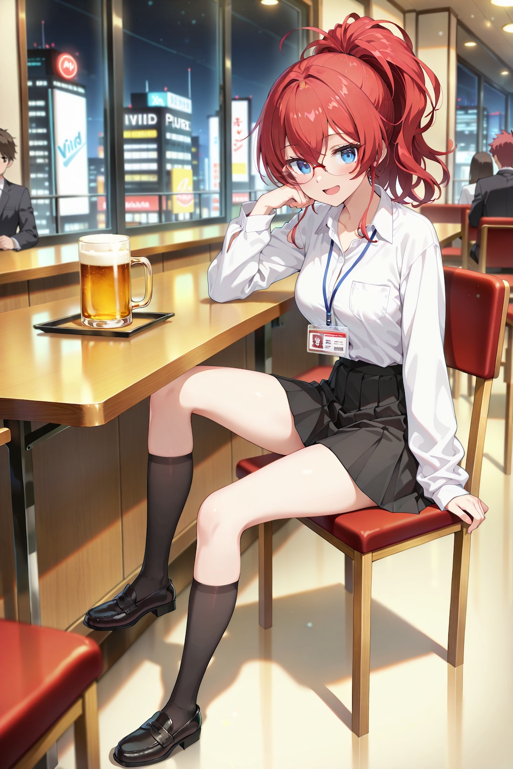 仕事納めのジト目先生