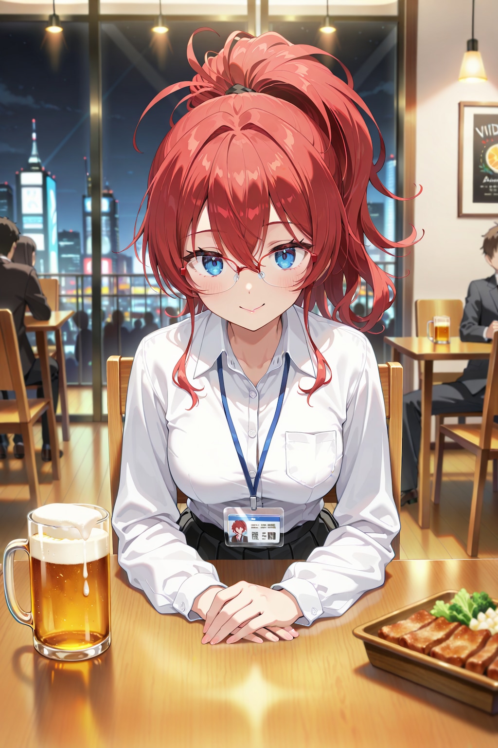 仕事納めのジト目先生