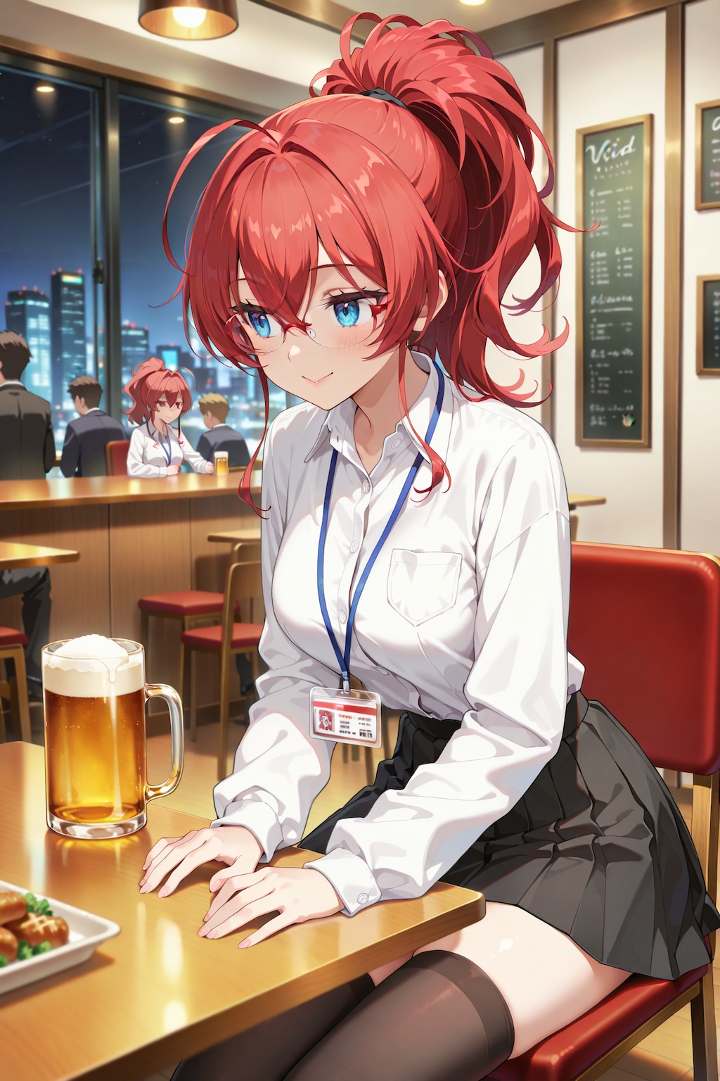 仕事納めのジト目先生