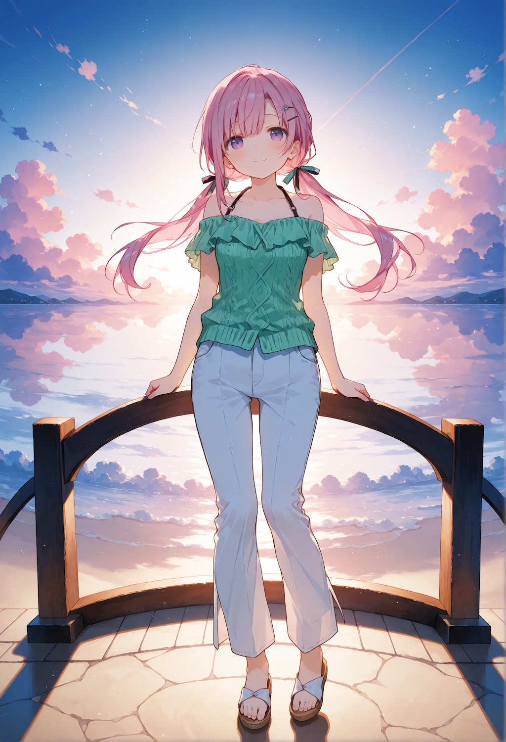 黄昏に染まる君と