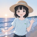 小春ちゃんと浜辺デート 4枚目