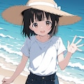 小春ちゃんと浜辺デート 2枚目