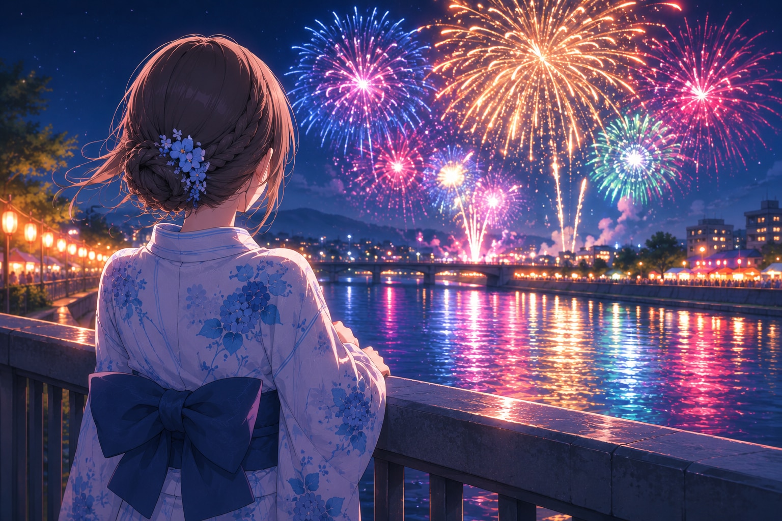 【再】『ねぇ、こっち。』その一言で、花火より心が奪われた夜。