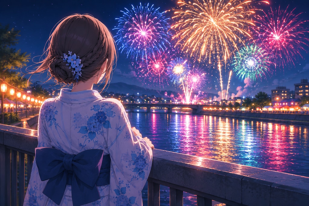 【再】『ねぇ、こっち。』その一言で、花火より心が奪われた夜。