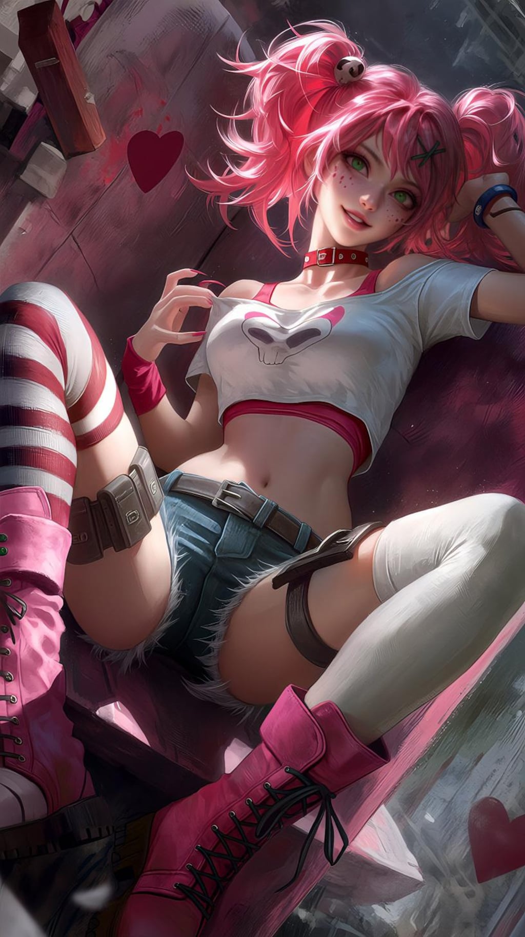 ピンクヘアーの悪戯姫の休憩時間