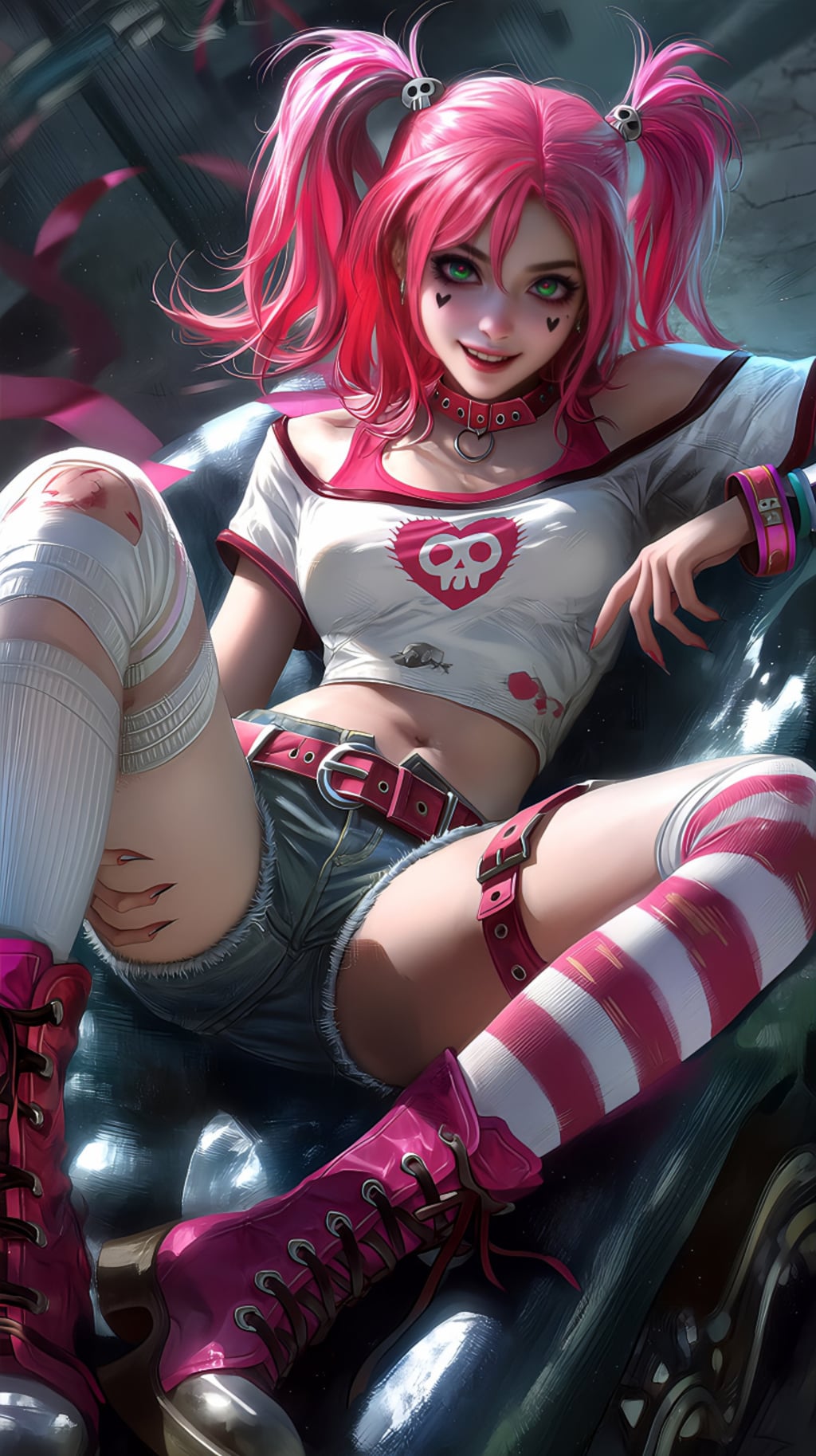 ピンクヘアーの悪戯姫の休憩時間