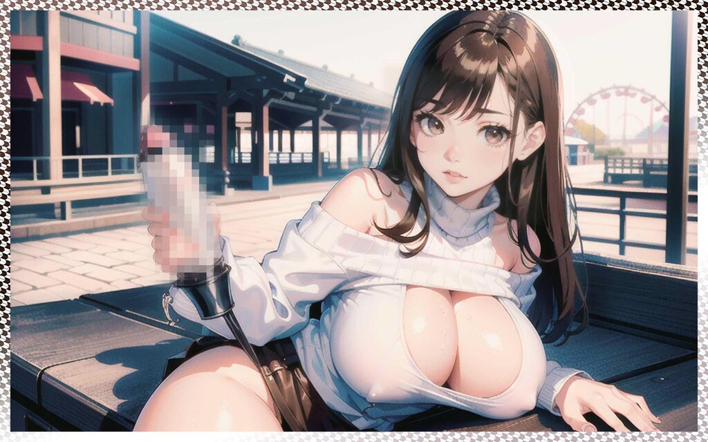 エロセーター・手こき　erotic sweater handjob