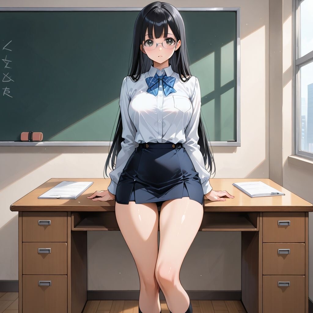 黒髪メガネ そこで何してるん？