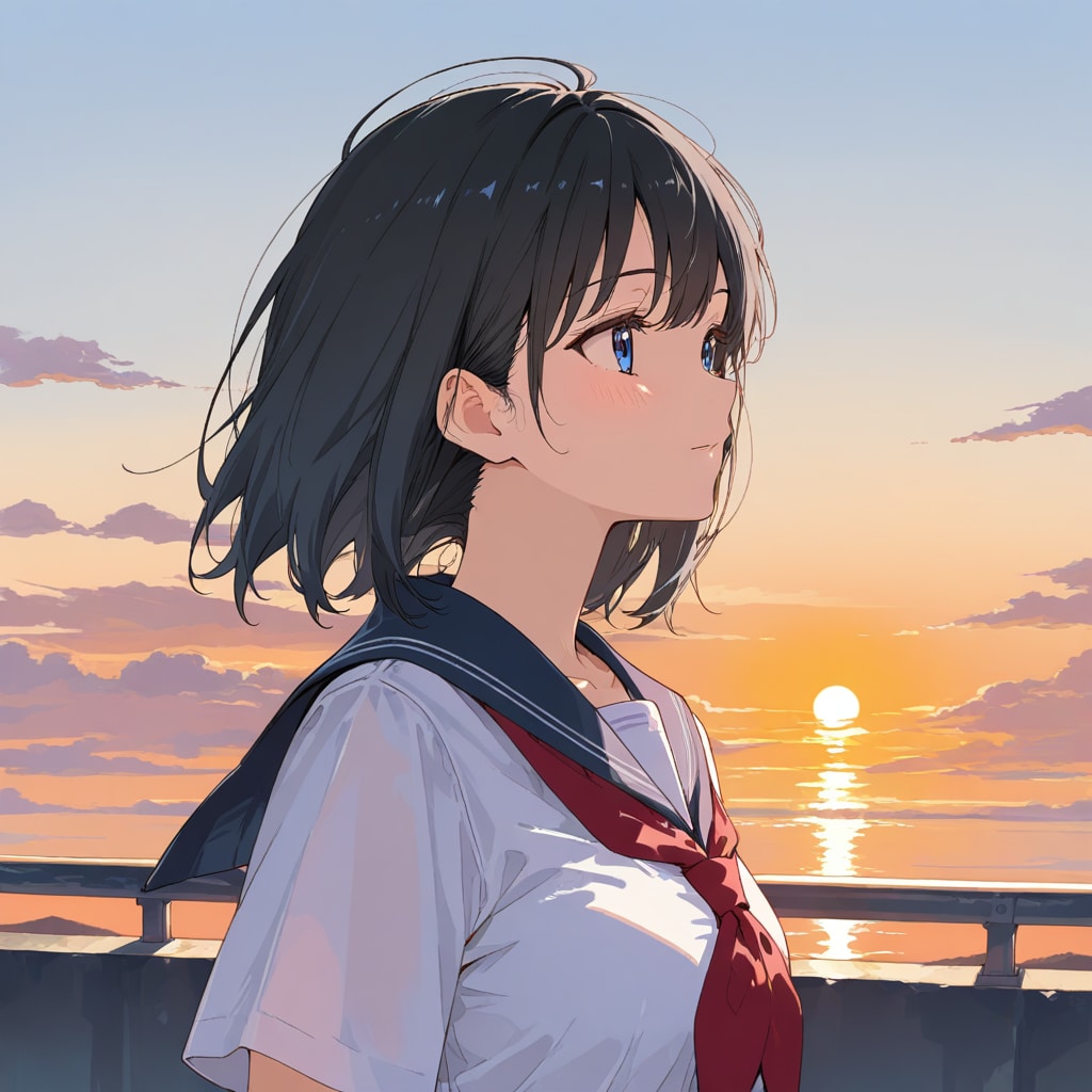 黄昏の女子