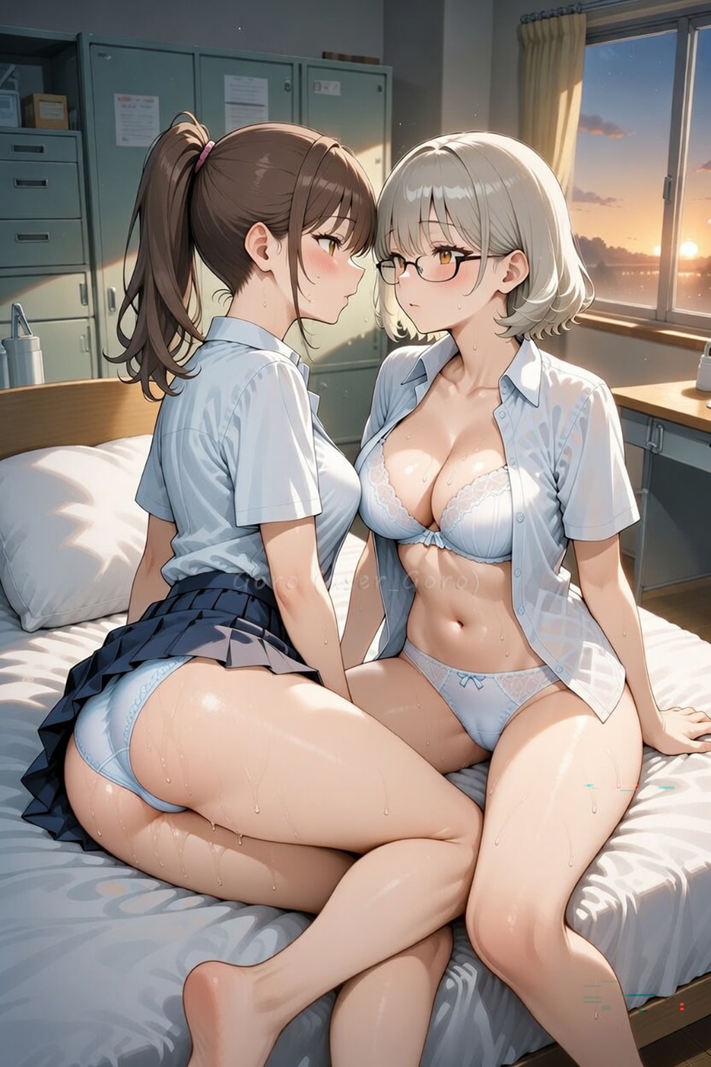 保健室で抜け駆けした女子生徒