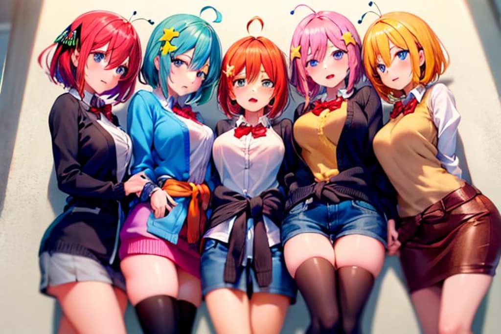 五等分の花嫁っぽい美女達