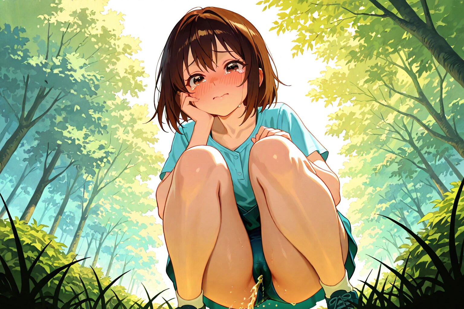 うう、履いたまま漏らしちゃったぁ…