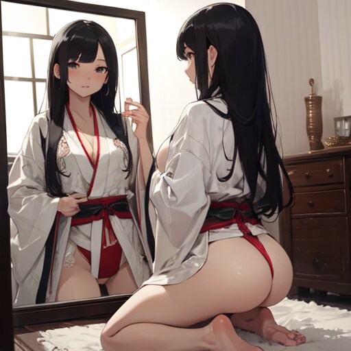 映る自分