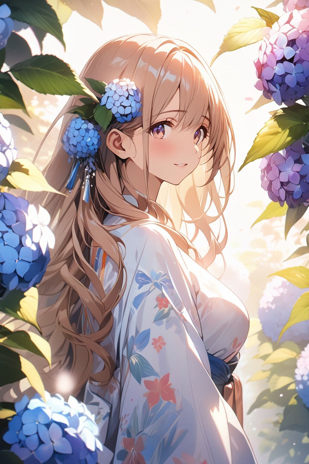 素敵な着物少女の横顔