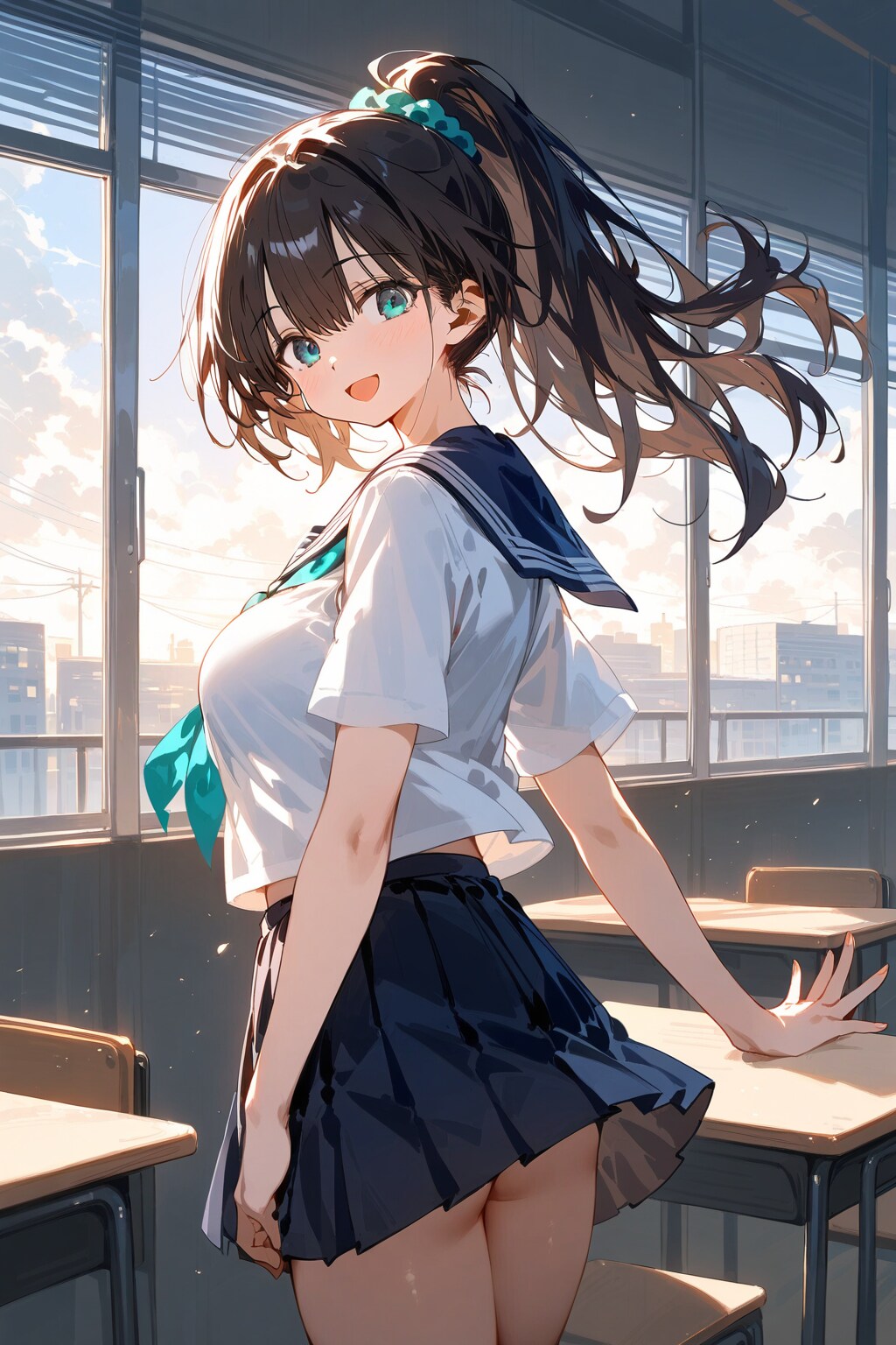 GARLANDでポニテちゃん