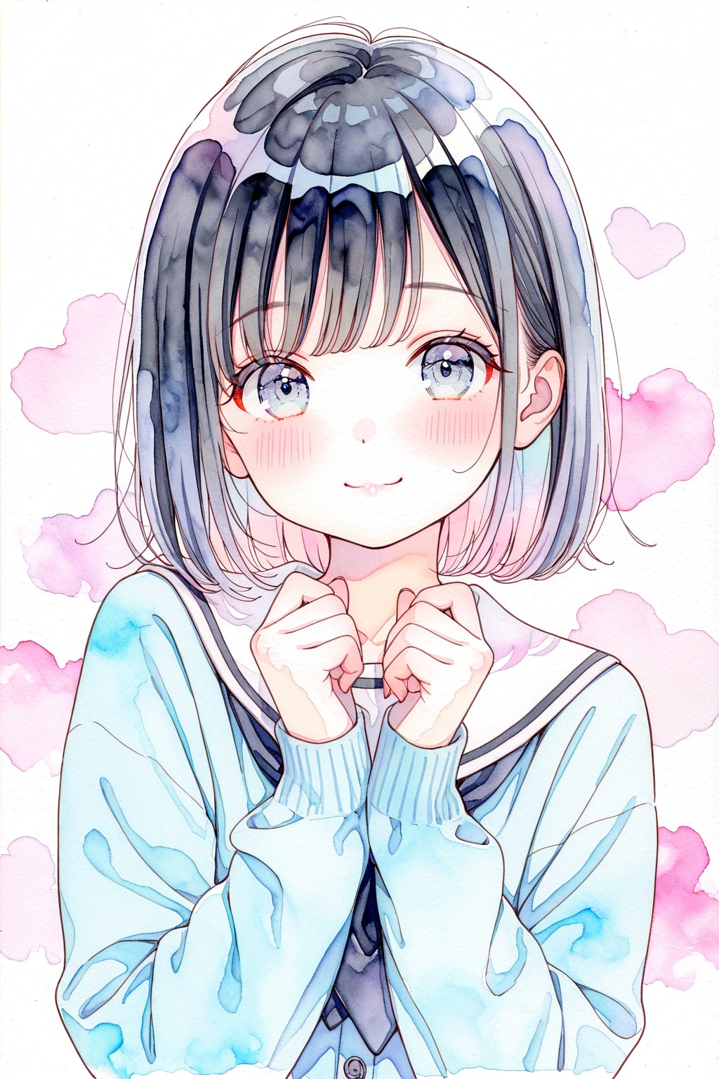 少女(水彩タッチ)(MOKA)