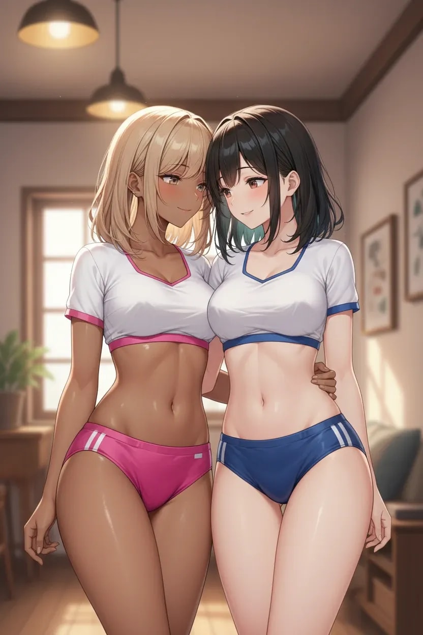 ブルマ姿の美湖ちゃんと渚ちゃん！